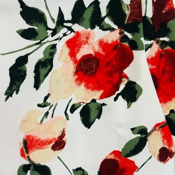 WILFRED Floral White Pozzi Cold Shoulder Blouse SZ Small - Picture 7 of 9